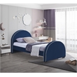 Meridian Furniture Brody Navy Velvet Twin Bed