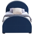 Meridian Furniture Brody Navy Velvet Twin Bed