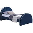 Meridian Furniture Brody Navy Velvet Twin Bed