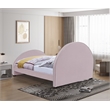 Meridian Furniture Brody Pink Velvet Full Bed