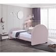 Meridian Furniture Brody Pink Velvet Twin Bed