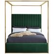 Meridian Furniture Jones Green Velvet King Bed