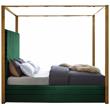 Meridian Furniture Jones Green Velvet Queen Bed