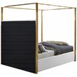 Meridian Furniture Jones White Vegan Leather King Bed