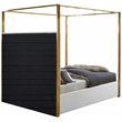Meridian Furniture Jones White Vegan Leather King Bed