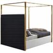 Meridian Furniture Jones White Vegan Leather Queen Bed