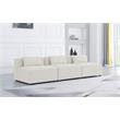 Meridian Furniture Cube Cream Durable Linen Modular Sofa