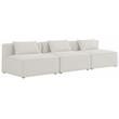 Meridian Furniture Cube Cream Durable Linen Modular Sofa