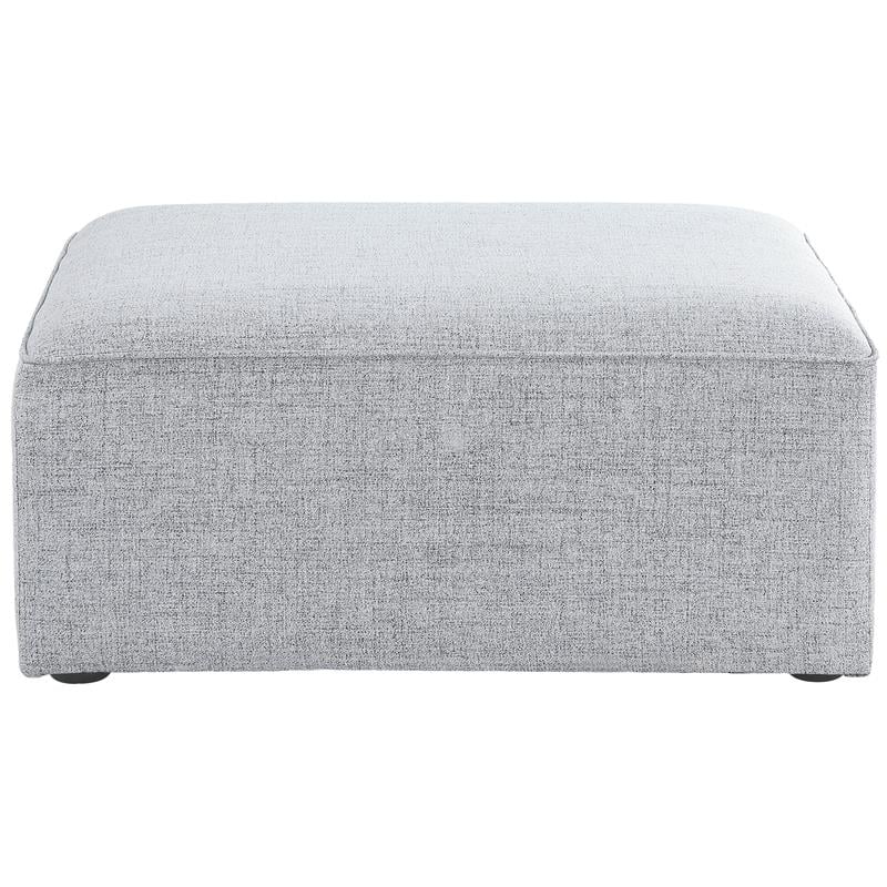 Meridian Furniture Cube Grey Durable Linen Modular Component