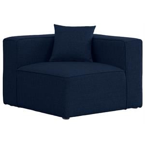 Meridian Furniture Cube Navy Durable Linen Modular Component