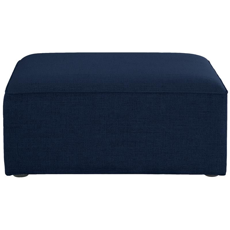 Meridian Furniture Cube Navy Durable Linen Modular Component