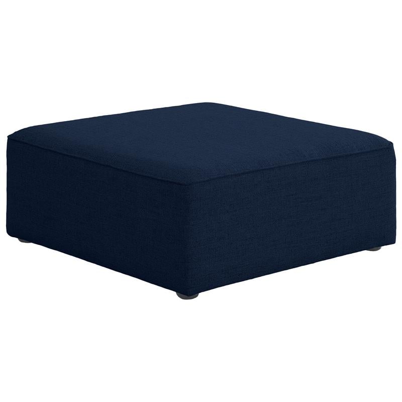 Meridian Furniture Cube Navy Durable Linen Modular Component