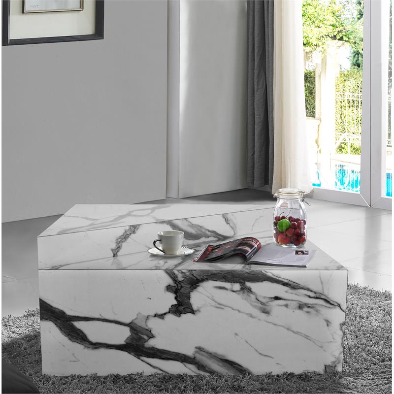 Meridian Furniture Aritzia Coffee Table - White Meridian Furniture Aritzia Coffee Table - White