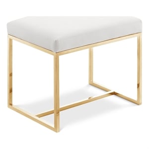 Meridian Furniture Monroe Gold Ottoman / Stool