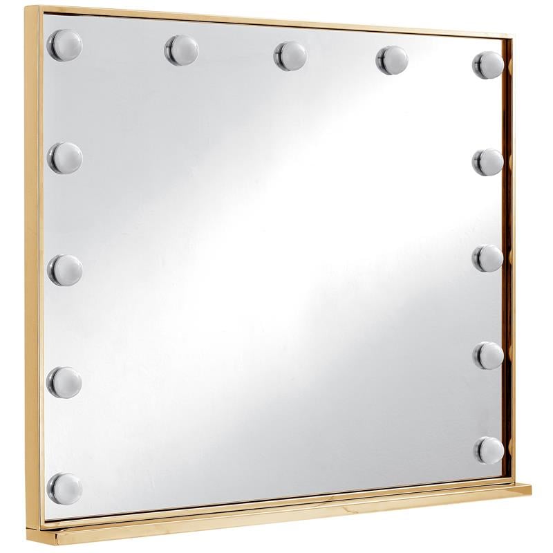 Meridian Furniture Hollywood Gold Mirror