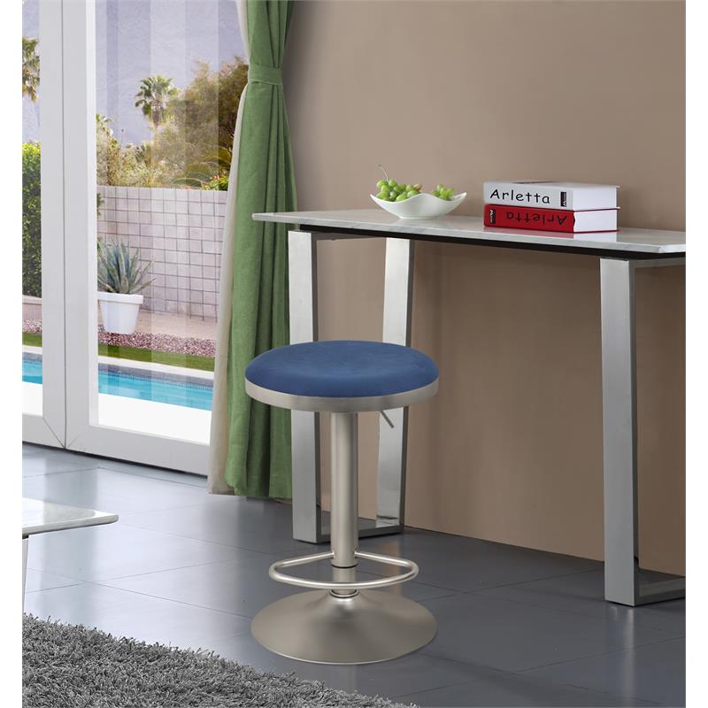 Meridian Furniture Brody Adjustable Stool - Silver Meridian Furniture Brody Adjustable Stool - Silver