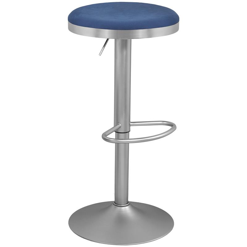 Meridian Furniture Brody Adjustable Stool - Silver Meridian Furniture Brody Adjustable Stool - Silver