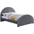 Meridian Furniture Brody Grey Velvet King Bed