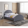 Meridian Furniture Brody Grey Velvet Queen Bed