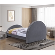 Meridian Furniture Brody Grey Velvet Queen Bed
