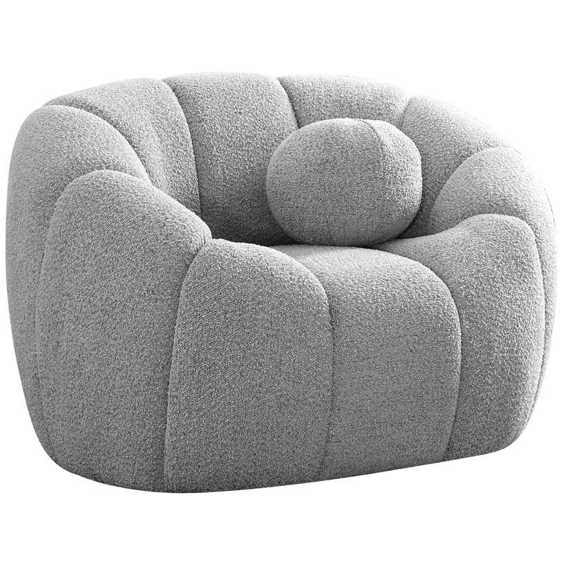 Meridian Furniture Elijah Boucle Fabric Chair Meridian Furniture Elijah Boucle Fabric Chair