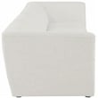 Meridian Furniture Miramar Cream Durable Linen Textured Modular Sofa