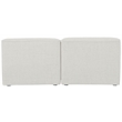 Meridian Furniture Miramar Cream Durable Linen Textured Modular Sofa