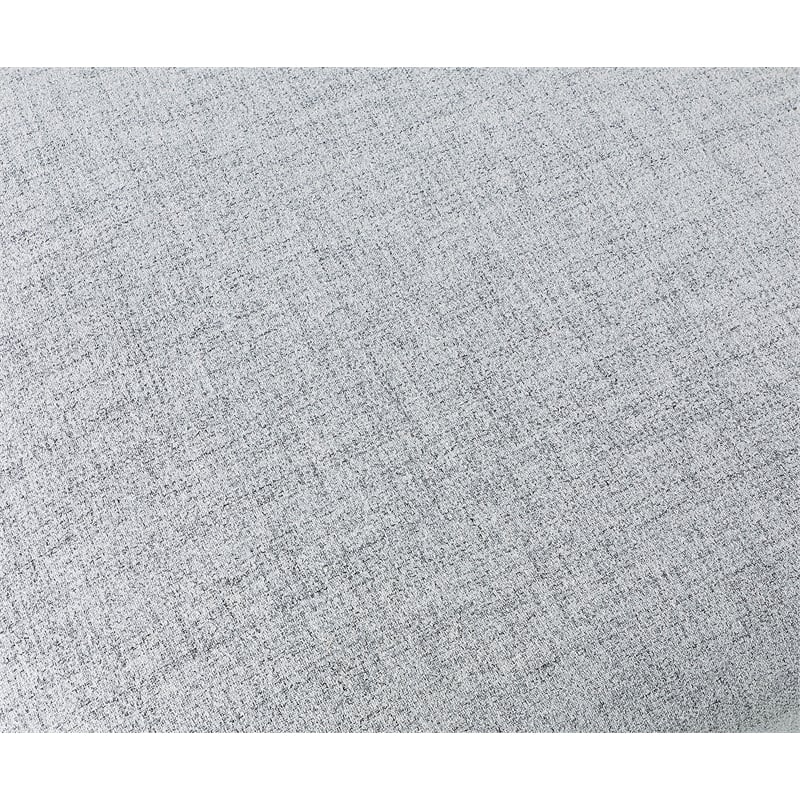 Meridian Furniture Miramar Grey Durable Linen Textured Ottoman