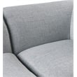 Meridian Furniture Miramar Grey Durable Linen Textured Modular Sofa