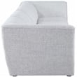 Meridian Furniture Miramar Grey Durable Linen Textured Modular Sofa