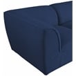 Meridian Furniture Miramar Navy Durable Linen Textured Modular Sectional