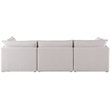 Meridian Furniture Mackenzie Beige Durable Linen Textured Modular Sofa