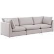 Meridian Furniture Mackenzie Beige Durable Linen Textured Modular Sofa