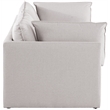 Meridian Furniture Mackenzie Beige Durable Linen Textured Modular Sofa