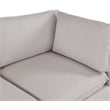 Meridian Furniture Mackenzie Beige Durable Linen Textured Modular Sectional