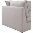 Meridian Furniture Mackenzie Beige Durable Linen Textured Modular Sectional