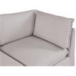 Meridian Furniture Mackenzie Beige Durable Linen Textured Modular Sectional