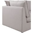 Meridian Furniture Mackenzie Beige Durable Linen Textured Modular Sectional