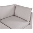 Meridian Furniture Mackenzie Beige Durable Linen Textured Modular Sectional
