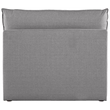 Meridian Furniture Mackenzie Grey Durable Linen Textured Armless
