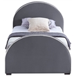 Meridian Furniture Brody Grey Velvet Twin Bed