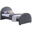 Meridian Furniture Brody Grey Velvet Twin Bed