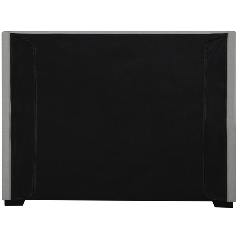 Meridian Furniture Oxford Grey Linen Textured Fabric Full Bed