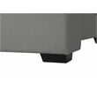 Meridian Furniture Oxford Grey Linen Textured Fabric King Bed