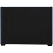 Meridian Furniture Oxford Navy Linen Textured Fabric King Bed