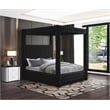 Meridian Furniture Royal Black Velvet King Bed