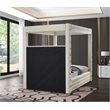 Meridian Furniture Royal Cream Velvet Queen Bed