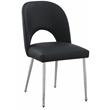 Meridian Furniture Logan Black Vegan Leather Dining Chair (Set of 2)