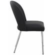 Meridian Furniture Logan Black Vegan Leather Dining Chair (Set of 2)