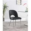Meridian Furniture Logan Black Vegan Leather Dining Chair (Set of 2)